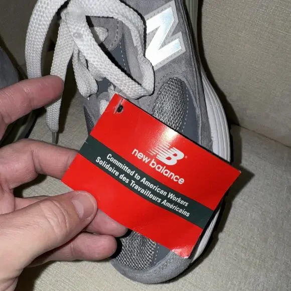 New Balance 992 MiUSA Grey Silver Metallic Men's U992GY - Size 12 4E Wide BNWT
